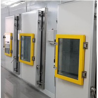 Nouvelle porte coulissante industrielle en acier inoxydable Tian Shun avec panneau sandwich en PU pour entrepôt frigorifique et conteneur
