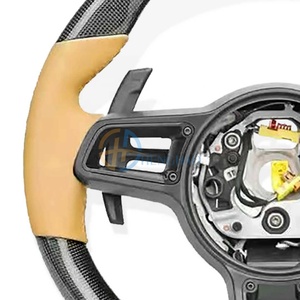Volante de fibra de carbono de <span class=keywords><strong>precio</strong></span> al por mayor de fábrica para Porsche Macan Panamera <span class=keywords><strong>Cayman</strong></span> Boxster 718 991 911 Cayenne Upgrade - Product Image 4