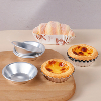 Moules à tartelettes jetables en aluminium et PP antiadhésifs pour la cuisson