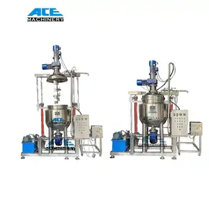 Ace 200L Mayonnaise Making Processing Machine Vacuum Emulsifying Mixer Cream Cheese Mixing Making Machine