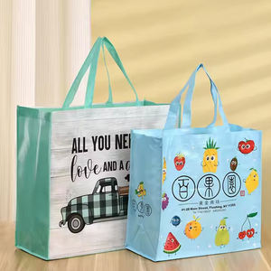 Recycelte PP gewebte Einkaufstasche Custom Laminated Water proof für <span class=keywords><strong>Promo</strong></span> Grocery Logo - Product Image 5