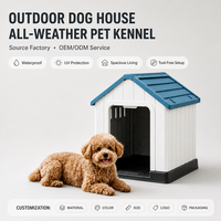 Nichoir extérieur pour chien, imperméable, protection solaire, grand espace, abri quatre saisons, facile à nettoyer, chenil pour chiens