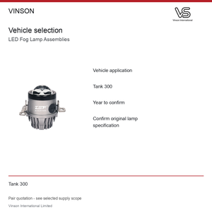 Conjunto de Faros Antiniebla LED (Par) para Tank 300, Luz Blanca, Referencia - Product Image 5