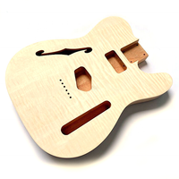 Pièces de corps de guitare électrique d'aulne d'érable de flamme de Tl inachevées de sortie d'usine