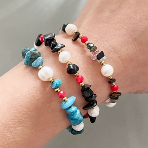 Perlas de agua dulce y gemas de perlas de varios estilos al por mayor, joyería hipoalergénica de acero inoxidable para pedidos personalizados - Product Image 2