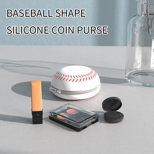 Custom Gift Craft Basketball Baseball Pattern Keychains <b>Bag</b> Pendant Silicone Football Stylish and Convenient Coin Purse Keychain - Product Image 4