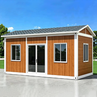 Maisons modulaires démontables à assemblage rapide avec toits en pente, adaptées aux dortoirs de chantiers de construction