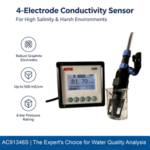 เซ็นเซอร์วัดความเค็ม Smart 4 Electrode EC TDS พร้อมเอาต์พุตดิจิตอล RS485 สำหรับใช้งานในอุตสาหกรรมและการตรวจสอบระยะไกล ความแม่นยำสูง 1% FS - Product Image 5