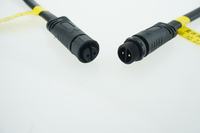 Conector Circular M12 para Exteriores, Impermeable IP68, Macho/Hembra, 2 Pines, Corriente Nominal 10A, Latón, Panel Inteligente