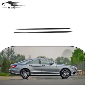 Extension de jupes latérales en Fiber de carbone, moulage par injection, pour Mercedes Benz W218 Sport CLS63 AMG Sedan 2014 — 2018