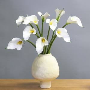 Fleur artificielle de lys calla en PVC souple, tige moyenne longue, décoration d'intérieur - Product Image 4