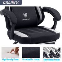 Échantillon Gratuit - Chaise de Bureau Multifonctionnelle pour Gaming avec Repose-Pieds et Massage, Tissu Respirant - Chaise Gamer