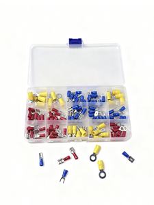 Kit de connecteurs à sertir isolés thermorétractables en PVC, bornes en laiton, cosses à fourche, cosses à anneau, cosses de câble étanches pour l'automobile - Product Image 2