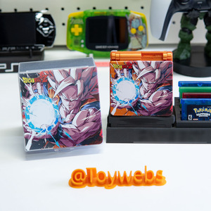Carcasa <span class=keywords><strong>de</strong></span> Repuesto y Caja Personalizada con Diseño Premium <span class=keywords><strong>de</strong></span> Super Saiyan Goku para Game Boy Advance SP con Impresión UV - Product Image 1