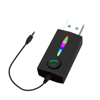 Transmisor Inalámbrico Fmear BT 5.3 de Plástico, Plug-and-Play para Teléfonos Móviles, Computadoras, Televisores, Convierte Dispositivos y Altavoces al Instante