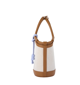 Nuevo Bolso de Mano Tipo Cubo de Moda para Mujer, en Cuero PU, con Cierre Redondo - Product Image 6