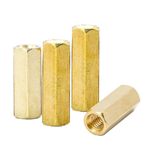 Pernos hexagonales de cobre Hao Jin M2 M3 M5 con rosca en ambos extremos para soporte de placa base y postes de aislamiento - Product Image 4