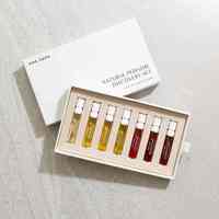 Boîte d'échantillon personnalisée emballage bouteille de parfum femme et boîte d'emballage 50ml