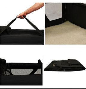 Free Sample Lightweight Fabric <b>Pet</b> Carrier Crate with Fleece <b>Mat</b> and <b>Food</b> Bag - Product Image 4