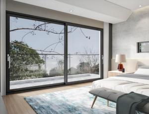 ประตูบานเลื่อนสำหรับงานหนักดีไซน์แบบเรียบง่ายประตูอลูมิเนียมประตูระเบียงที่สวยงามประตูกระจกบานเลื่อน - Product Image 3