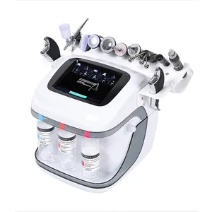 Customized 10 In 1 Jet Peeling Hydra Oxygen Facial Machine RF Bubble Deep Cleaning Micro Current Skin Pores Care Facial Machine