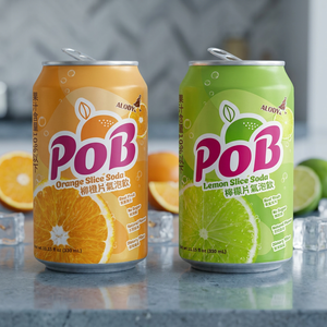 Refresco ALODY Pob con Sabor a Rodajas de Naranja, 335 ml, Sin Azúcar, Bebida Carbonatada en Lata - Product Image 2