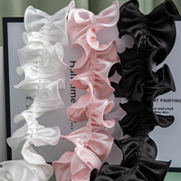 Dentelle en satin épaisse de 10 cm de large, style pastoral, dentelle à volants pour la décoration artisanale DIY, la décoration de la maison et la décoration de vêtements