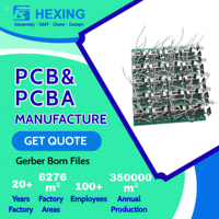 Placa de Circuito Electrónico de Consumo Personalizada OEM Hexing Brand FR-4 con Integración Multi-Interfaz, PCBA con Acabado Superficial ENIG, ISO 9001