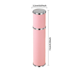 Flacon de Voyage Portable Haut de Gamme en <span class=keywords><strong>Verre</strong></span> Sérigraphié Effet Cuir de Mouton, 10 ml, Mini, Prêt à l'emploi, Meilleure Vente Transfrontalière - Product Image 5
