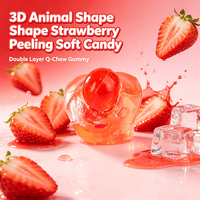 Groothandel Bulk Gemengde Fruitgevulde Transparante Jelly Candy Cubes Zachte Gummies Snack