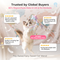 Bâton de jeu pour chat en acrylique coloré de 40 cm, résistant à l'usure, pour chats domestiques d'intérieur, vente en gros