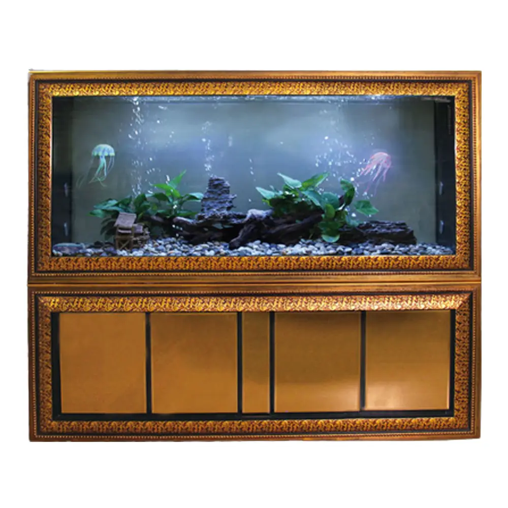 WOLIZE Aquarium Fish Tank Home Use Arowana Koi Fish Landscape Fish Aquarium Tank