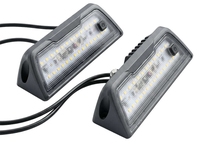 Projecteur LED extérieur étanche à intensité variable blanc/ambre pour camping-car, caravane, remorque, lumière de travail 12V 24V, lumière de porche pour camping-car, lumière de auvent LED