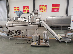 Machine à mélanger les assaisonnements pour chips frites avec système de pulvérisation d'huile à prix abordable - Product Image 1