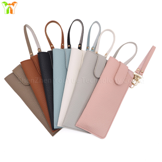 YY Women's Stylish Comfortable PU Leather Eyeglass Case Special Purpose Glasses Storage Bag