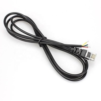 Cable de extensión de cable abierto RJ11 6P4C personalizado | Convertidor de línea telefónica de módem ADSL | Cableado blindado de grado industrial