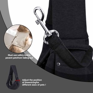Bolso Bandolera Transpirable para Perros, Manos Libres, Reversible, para Cachorros, para Paseos y Viajes al Aire Libre - Product Image 3