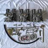 Kit de carburateurs FAJS 45DCOE (3 pièces) pour NISSAN 260 280, DATSUN 240Z L24 L26 avec collecteur et liaison de tirage supérieure