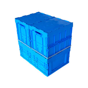 Custom shipping boxes storage container tote waterproof logistics packaging industrial plastic foldable crates manufacturers