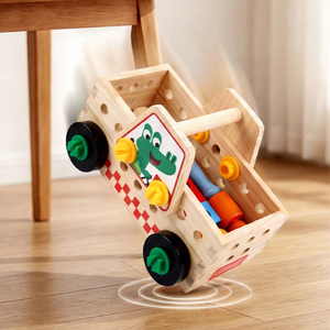 Blocs de construction en bois à assembler, voiture multifonctionnelle, jouet éducatif créatif pour développer la pensée <span class=keywords><strong>logique</strong></span> des enfants - Product Image 6