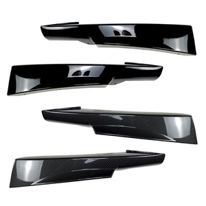 Bmw 3 Series E90 Front <b>Corner</b> <b>Protector</b> Carbon Fiber Textured Piano Black Adhesive Car Decals For 2009-2012 - Product Image 2