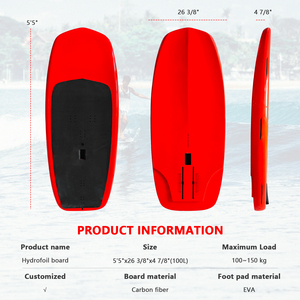 High Quality OEM Customized Carbon Fiber Surfboard Accessory Light Ocean Waters Design EVA Foot Pad Mat Bag Factory Direct 100L - Product Image 2