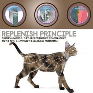 Collare Antipulci e <span class=keywords><strong>Antizecche</strong></span> <span class=keywords><strong>per</strong></span> Cani e <span class=keywords><strong>Gatti</strong></span> - Inodore, Resistente all'Acqua, Protezione <span class=keywords><strong>per</strong></span> 8 Mesi, Lunghezza 38cm - Product Image 3