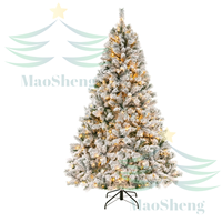 Sapins de Noël pré-éclairés 6 pieds LED artificiels pour extérieur et intérieur, vente en gros, fournisseur OEM, personnalisables