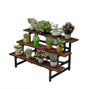 Flower Shelf Stand Pot Storage Organizer Iron Commodity Pots Movable Clothes Bag Potted Art Hanging Adjustable And Plant Rack