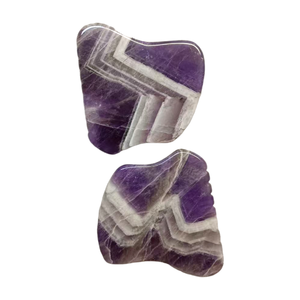 Piedra Gua Sha Facial <span class=keywords><strong>de</strong></span> Amatista Natural, Tabla <span class=keywords><strong>de</strong></span> Cristal para Raspado, Herramienta Guasha para Masaje Facial, Lifting <span class=keywords><strong>de</strong></span> Piel y Drenaje Linfático - Product Image 3