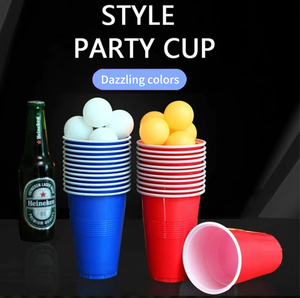 16oz tùy chỉnh hai màu nhựa dùng một lần cup Set PP Chất liệu bộ đồ ăn Bộ dụng cụ cho bia Pong trò chơi Wedding party những dịp khác - Product Image 5