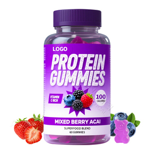 Gomas de proteína personalizadas profesionales Energy Boost Gummy Biotin Suplementos de colágeno Caramelo de crecimiento muscular - Product Image 1