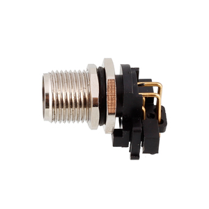 ตัวเชื่อมต่อแบบวงกลม M12มุมขวาของชาย90องศาตัวเชื่อมต่อตัวรับแผง PCB - Product Image 3
