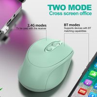 Souris de jeu sans fil 2,4 G portable à double mode, rechargeable, pour ordinateur portable et bureau – Meilleure vente
